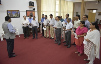 The High Commission of India in Accra celebrated the National Voters Day (NVD) on 25th January, 2019 at the Multi-Purpose Hall of the High Commission. On this occasion, the High Commissioner of India to Ghana also administered the â€˜Voters Pledgeâ€™ to the members of the various regional Indian Associations and overseas Indians who were present and also to the all India-based officials of the High Commission. High Commissioner also encouraged all NRIs to enroll and participate in the elections process.