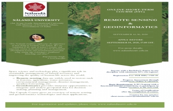 Nalanda University Online Short Term Course on Remote Sensing & Genoinformatics