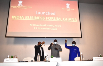 High Commissioner, H.E. Mr. Sugandh Rajaram, launched India Business Forum Ghana in Accra on 23rd November 2020