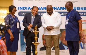 High Commissioner along with Mr. Michael Baafi, Deputy Trade & Industry Minister of Ghana inaugurated India-Ghana Pharma Business Summit