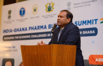 High Commissioner addressed India-Ghana Pharma Business Summit in Accra