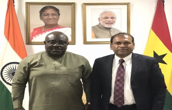 Dy Defence Minister of Ghana Hon. Kofi Amankwa-Manu called on High Commissioner