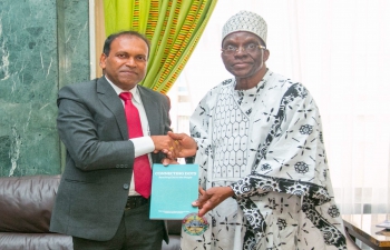 High Commissioner called on Parliament of Ghana Speaker, Rt Hon Alban SK Bagbin