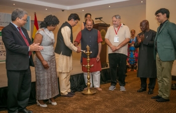 Reception hosted by High Commission for Indian delegates attending the 66th Commonwealth Parliamentary Conference